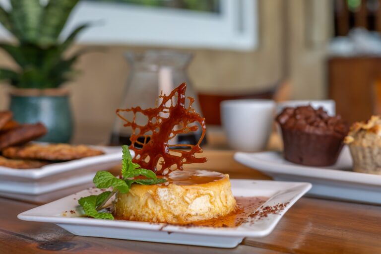 Food served at Fort Consolation, Roatan