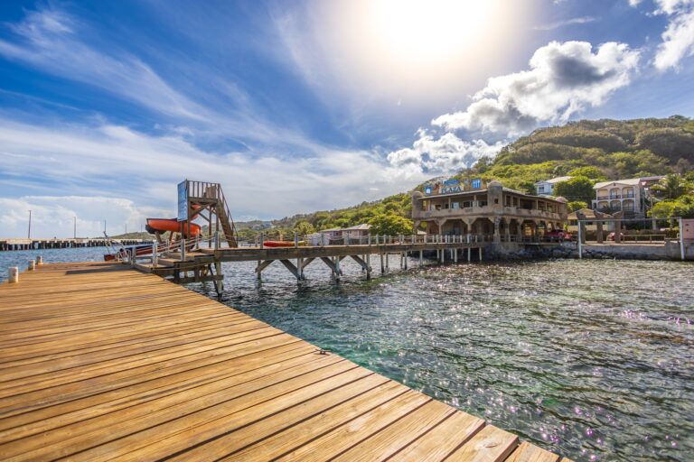 Fort Consolation on the waterfront in Coxen Hole, Roatan
