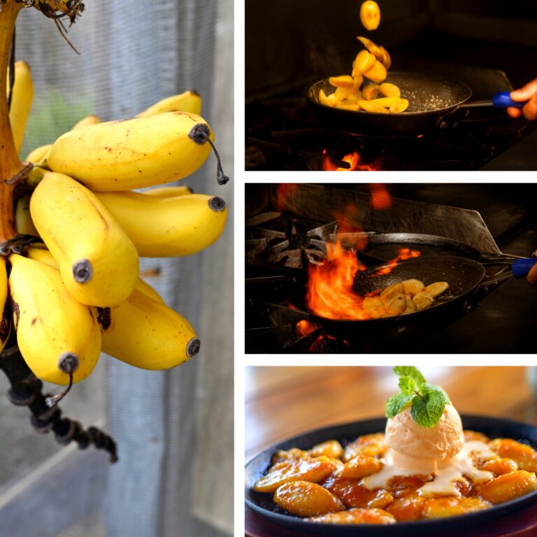 Food served at Fort Consolation, Roatan