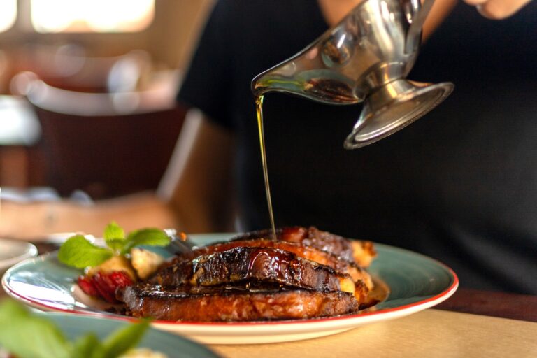 Food served at Fort Consolation, Roatan