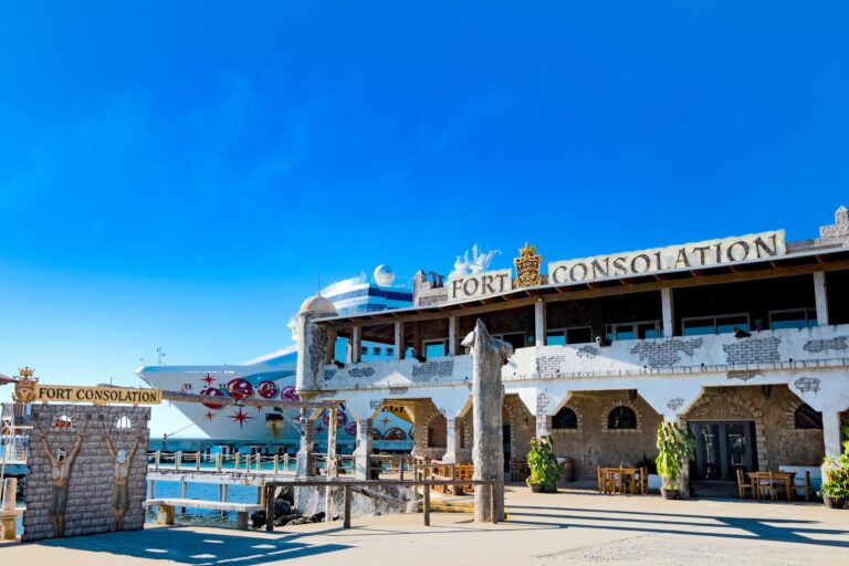 Fort Consolation on the waterfront in Coxen Hole, Roatan