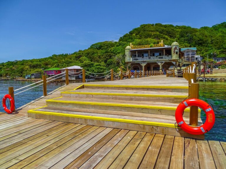 Fort Consolation on the waterfront in Coxen Hole, Roatan