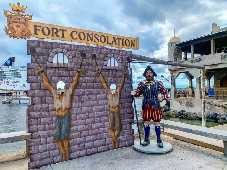 Fort Consolation on the waterfront in Coxen Hole, Roatan