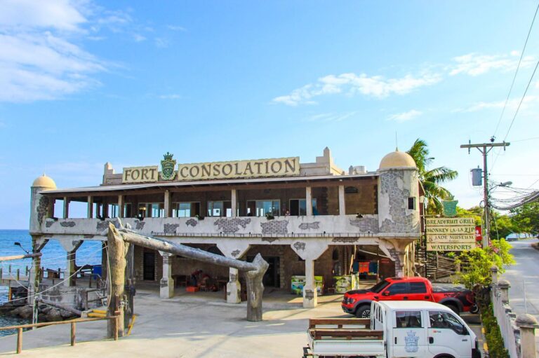 Fort Consolation on the waterfront in Coxen Hole, Roatan